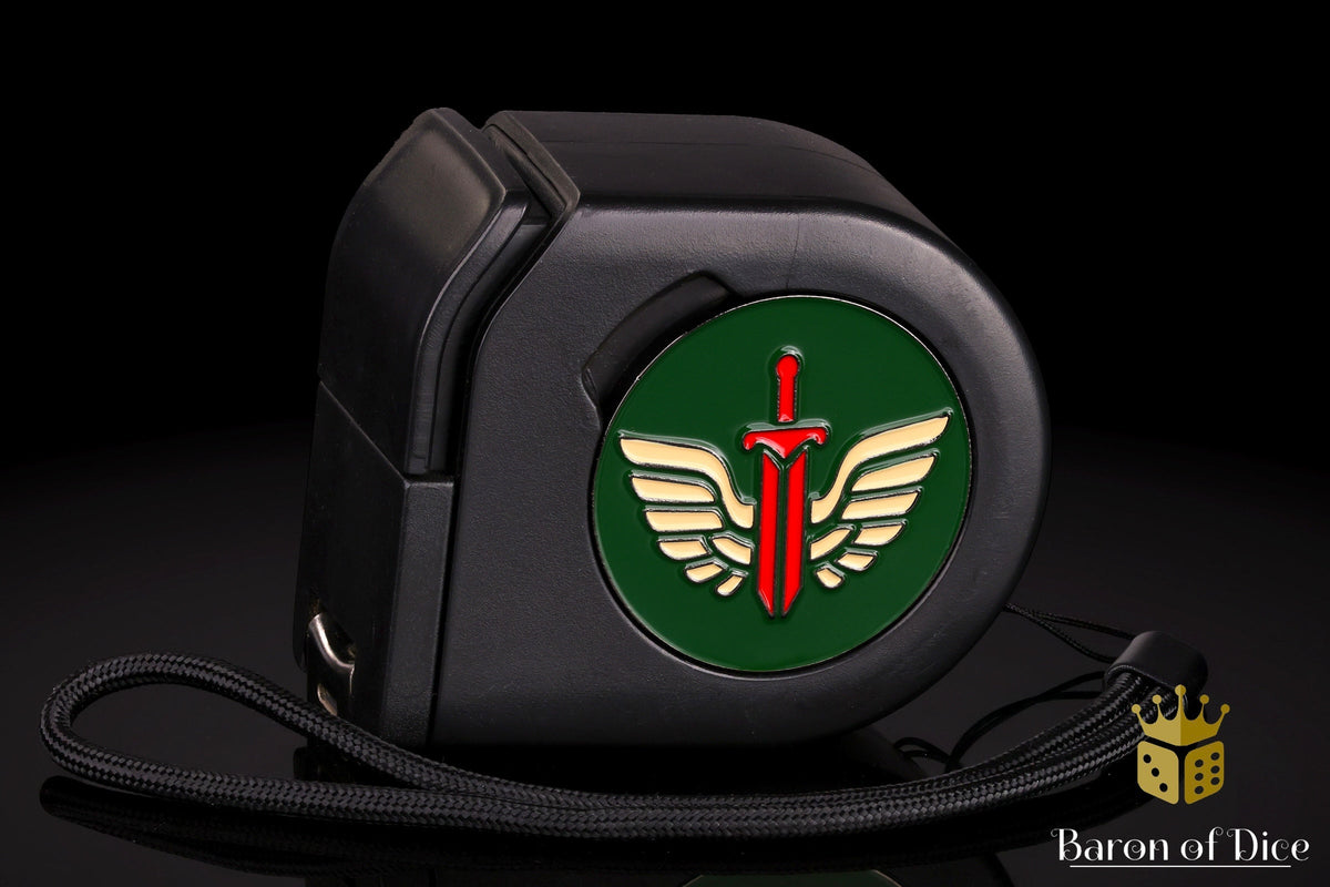 Wargaming Tape Measure | Baron's Coin™ Compatible | Sword & Wings
