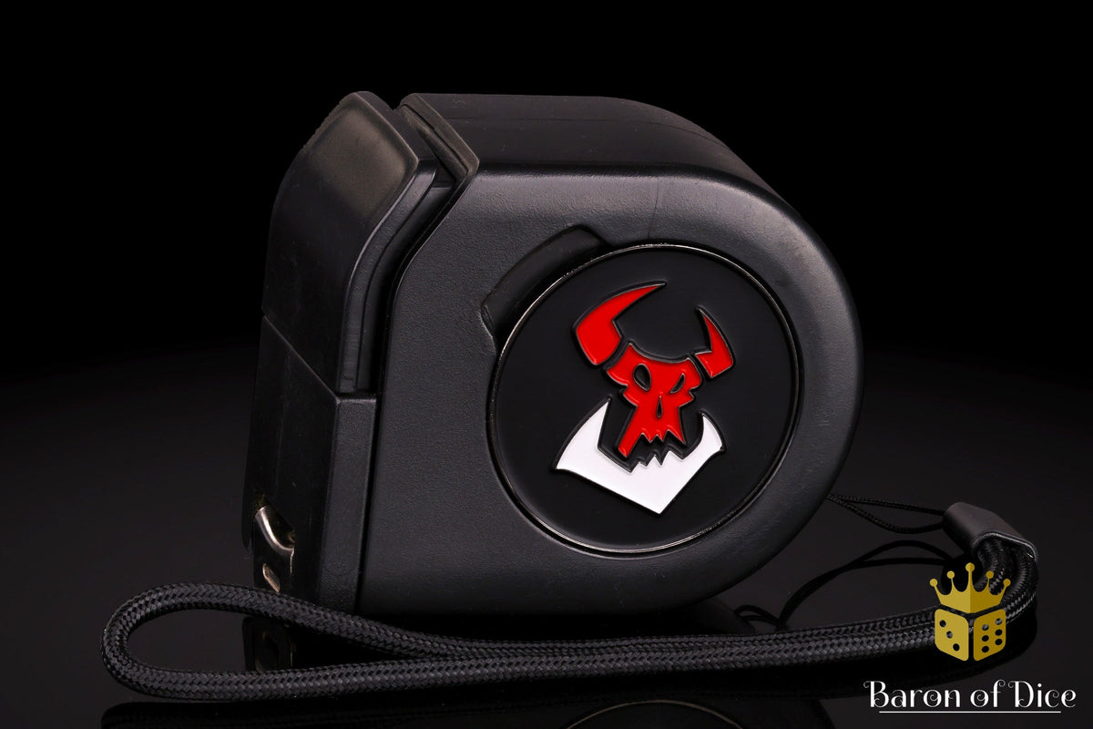 Wargaming Tape Measure | Baron's Coin™ Compatible | Orc | Black