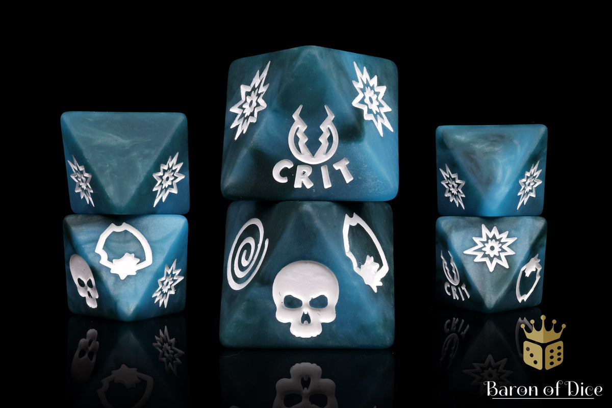 Moon Bolt D8 Dice Set