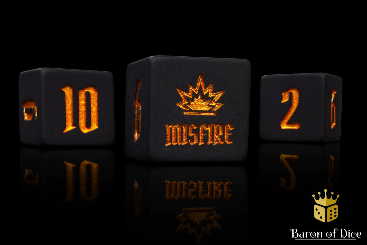 Black Artillery Dice