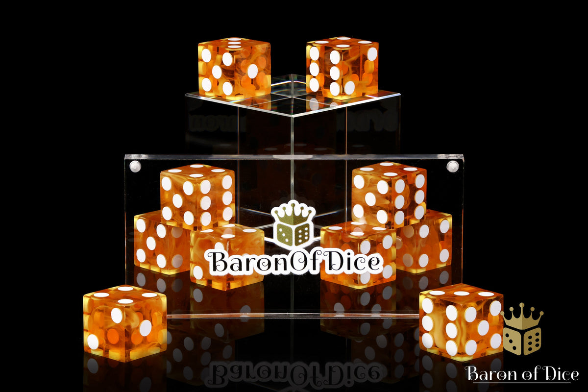 Precision Dice - Fiery Orange