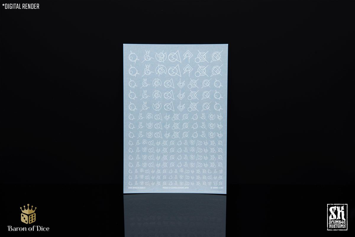 Hell Bearers Runes A | Waterslide Decals | Baron of Dice x Scumb4g Kustoms