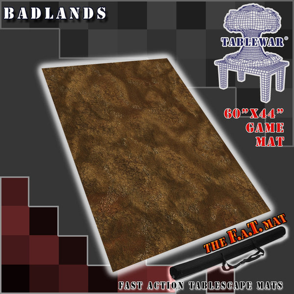 60x44" 'Badlands' F.A.T. Mat Battle Gaming Mat