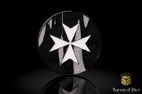 Metal Combat Gauge | Baron Coin™ Compatible | Knights Templar | Black