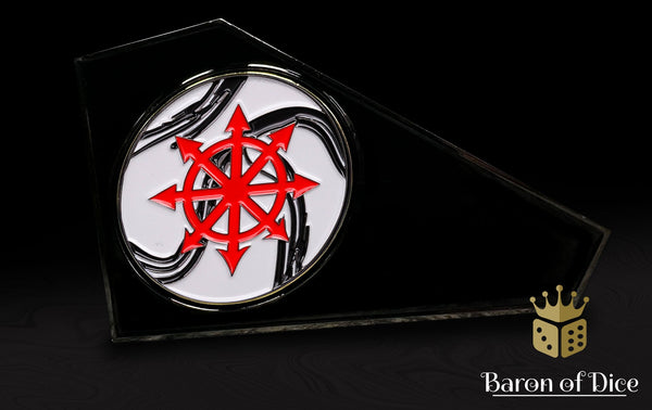Metal Combat Gauge | Baron Coin™ Compatible | Marbled Chaos Star