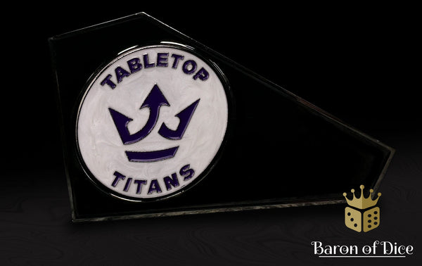 Metal Combat Gauge | Baron Coin™ Compatible | Tabletop Titans | White