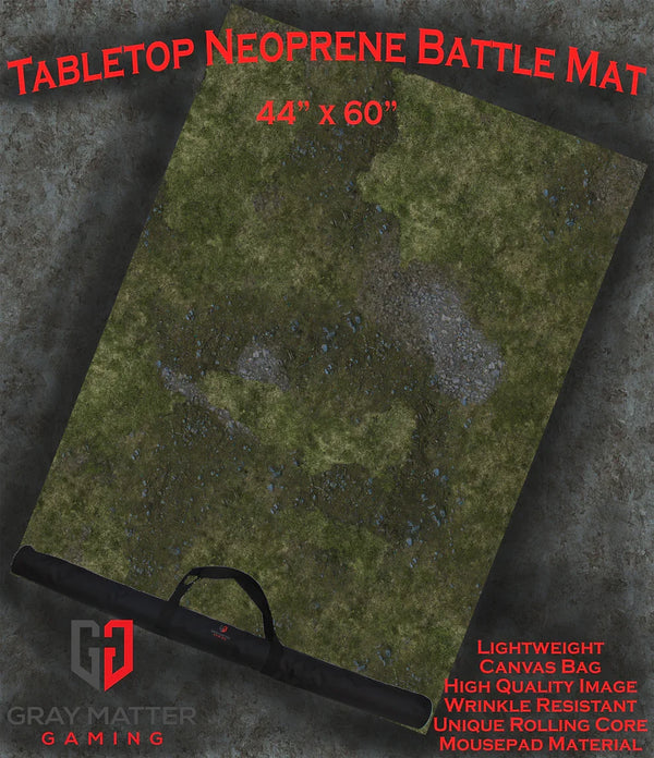 Field of Battle | Neoprene Battle Mat with Bag | Baron of Dice