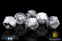 Infinity: N5 Marbled w/ White - Official Dice Set
