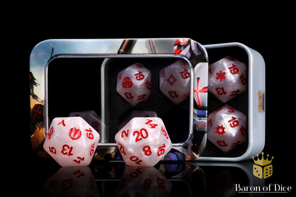 Infinity: JSA - Shindenbutai Sectorial | White - Official Dice Set