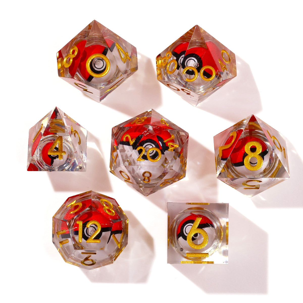 I Choose You! Liquid Core RPG Dice Set - 7 Pieces