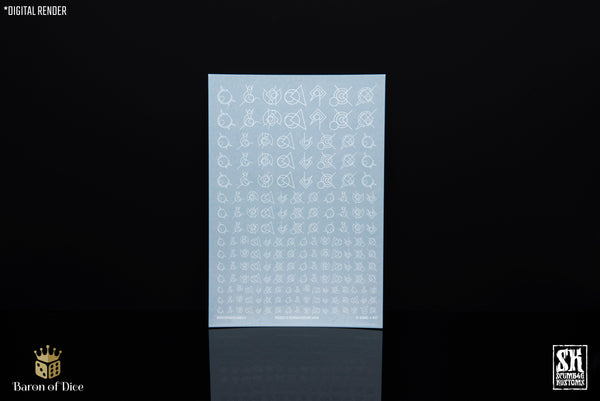 Hell Bearers Runes A | Waterslide Decals | Baron of Dice x Scumb4g Kustoms