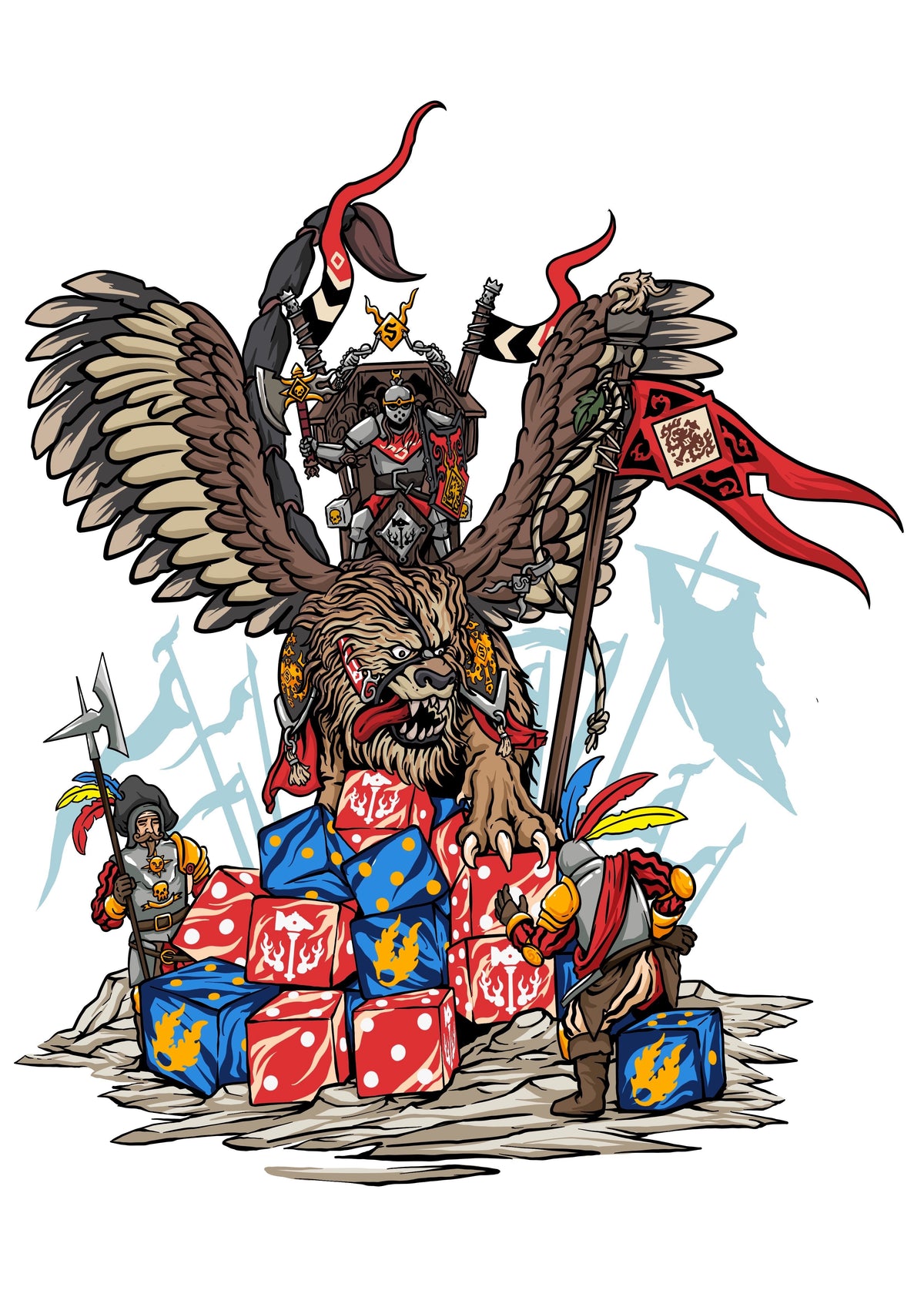Premium Vinyl Stickers - Hippogryph Knight