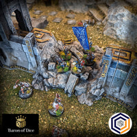 Kingdom of Durak Deep Dwarven Walls And Gate (STL File)